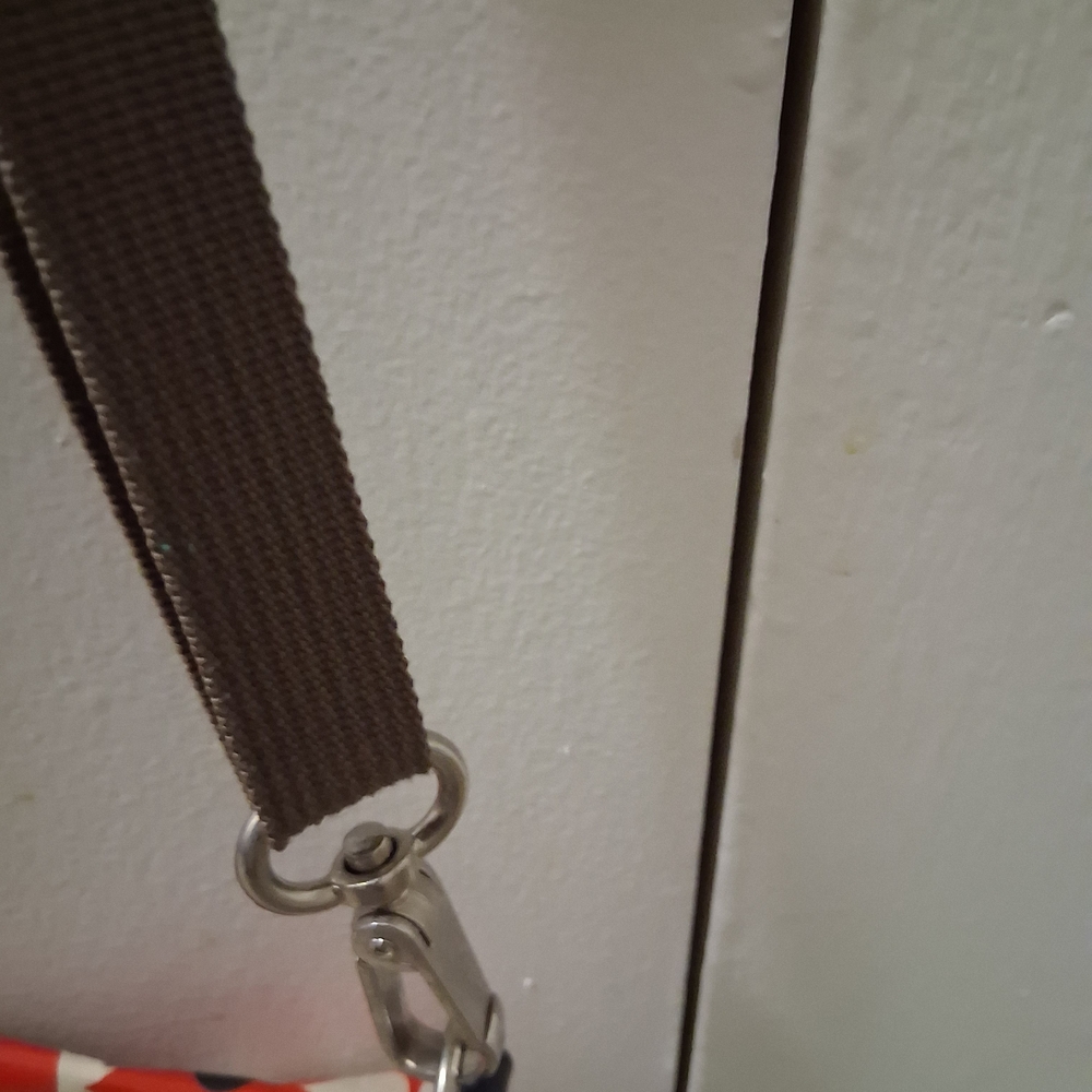 Orla Kiely Floral Red and White Crossbody Bag - Picture 5 of 16